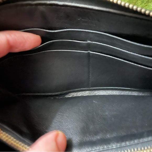 PRADA COA Nappa Gaufre Black Leather Roughed Clutch/Wallet - Picture 11 of 15